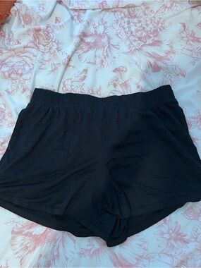 all in motion Black Athletic Elastic-Waist Shorts